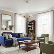 Lampe suspendue Zevatik avec abat-jour en lin – Design classique multi-lumière pour salle à manger et salon