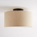 Load image into Gallery viewer, Jelvane Drum Flush Mount with Fabric Shade
