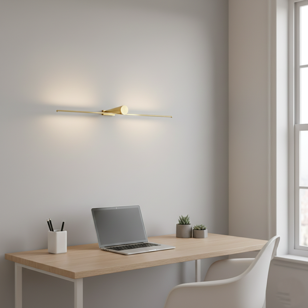 Lámpara de Pared Metálica Moderna Leigh Brilliance