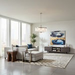 Charger l’image dans la visionneuse de la galerie, Suspension ronde Beveline 6 lumières - Abat-jours en verre taillé Cadre métallique élégant pour îlot de cuisine ou salle à manger