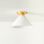 Load image into Gallery viewer, Conica Cone Flush Mount – Glass Ceiling Light for Modern Spaces

