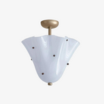 Load image into Gallery viewer, Bellina Decorative Glass Ceiling Light - Modern Sculptural Flush Mount
