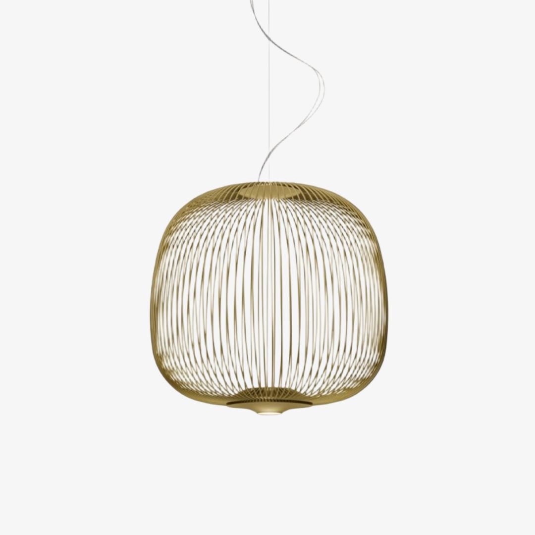 Radiloop Minimalistische Hanglamp - Metaal Lantaarn-Geïnspireerd Ontwerp voor Eetkamer N48