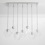 Load image into Gallery viewer, Talvior Luminous Geometric 7-Light Faceted Glass Chandelier
