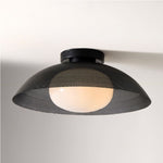 Load image into Gallery viewer, Elorina Flush Mount Glass/Metal Ceiling Light - A Stylish Fixture for Modern Spaces
