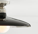 Load image into Gallery viewer, Forvara Farmhouse Metal Flush Mount Light - Black or White Ceiling Lamp

