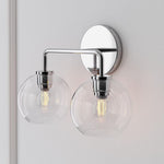 Load image into Gallery viewer, Selvion Artistic Globe Sconce Light - Handcrafted Glass Sculptural Wall Fixture
