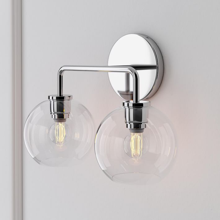 Selvion Artistic Globe Sconce Light - Handcrafted Glass Sculptural Wall Fixture