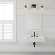 Lirra Applique Murale à 3 Lumières Dimmable en Verre et Métal - Design Moderne pour Salle de Bain et Chambre