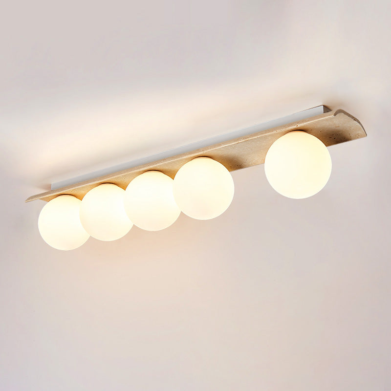 Bianca Kugel Deckenleuchte