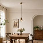 Cargar imagen en el visor de la Galería, Crackle glass pendant used as a decorative room accent