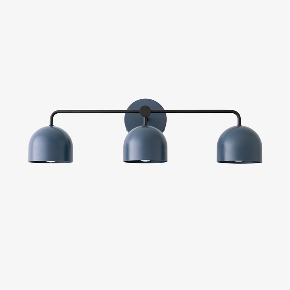 Metio Dome Farmhouse Vanity Wall Light Colorful Metal Sconce