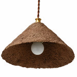 Cargar imagen en el visor de la Galería, Textured cone pendant light detail