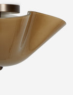 Load image into Gallery viewer, Bellina Glass Flush Mount Ceiling Light - Brass Accent Modern Fixture
