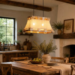 Charger l'image dans la visionneuse de la galerie, Rustic restaurant pendant light over wooden table