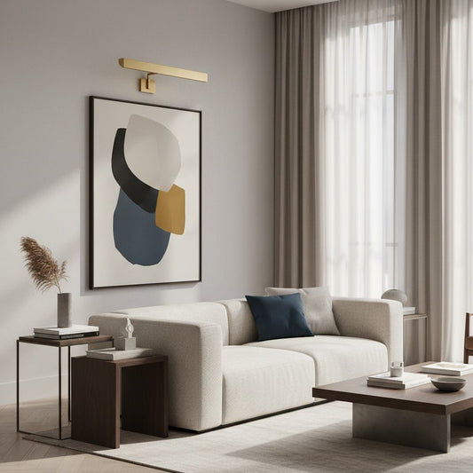 Applique Murale Minimaliste Fine - Lumière d’Art en Métal