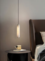 Load image into Gallery viewer, Alabaster Flute Pendant Light