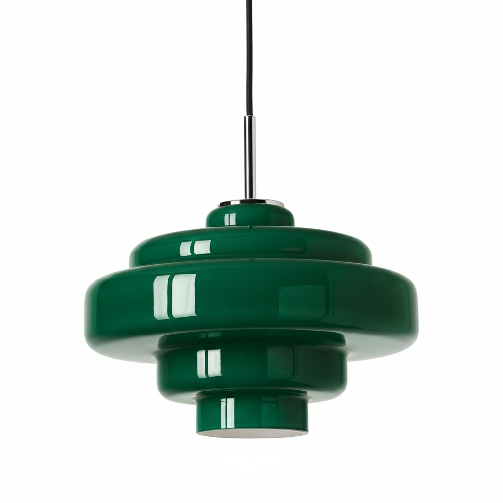Koloro Millie Glass Pendant Light - Retro Style with Modern Elegance