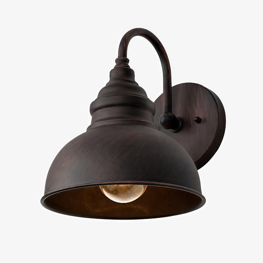 Solenvo Industrial Metal Wall Light - American Vintage Style for Garden and Porch Lighting