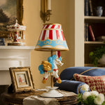 Cargar imagen en el visor de la Galería, Circus carousel unicorn table lamp in a warm vintage room