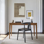 Load image into Gallery viewer, Ulvara Modern Table Lamp - Glass Globe and Tapered Base for Bedroom Glow
