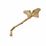 Carica l'immagine nella visualizzazione Galleria, Vintage Butterfly brass cabinet handle with 6.3 in c-c / 16.0 cm c-c mounting