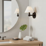 Load image into Gallery viewer, Roven Metal Wall Sconce – Sleek Metal Single or Triple Sconce for Vanity or Bathroom