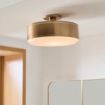 Load image into Gallery viewer, Bolvira Metal Flush Mount - Contemporary Ceiling Light with Subtle Glow

