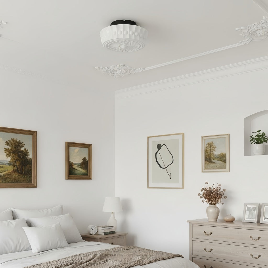 Rigidus Curved Ceiling Light - Minimalist Glass for Living Rooms and Hallways