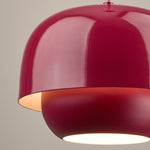 Load image into Gallery viewer, Clinco Dual-Layer Nested Metal Shades Colorful Pendant Light for Dining &amp; Entryway
