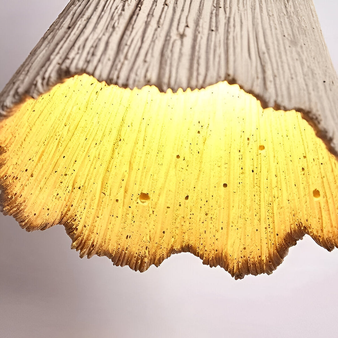 Lámpara colgante LED retro crema estilo Wabi-Sabi