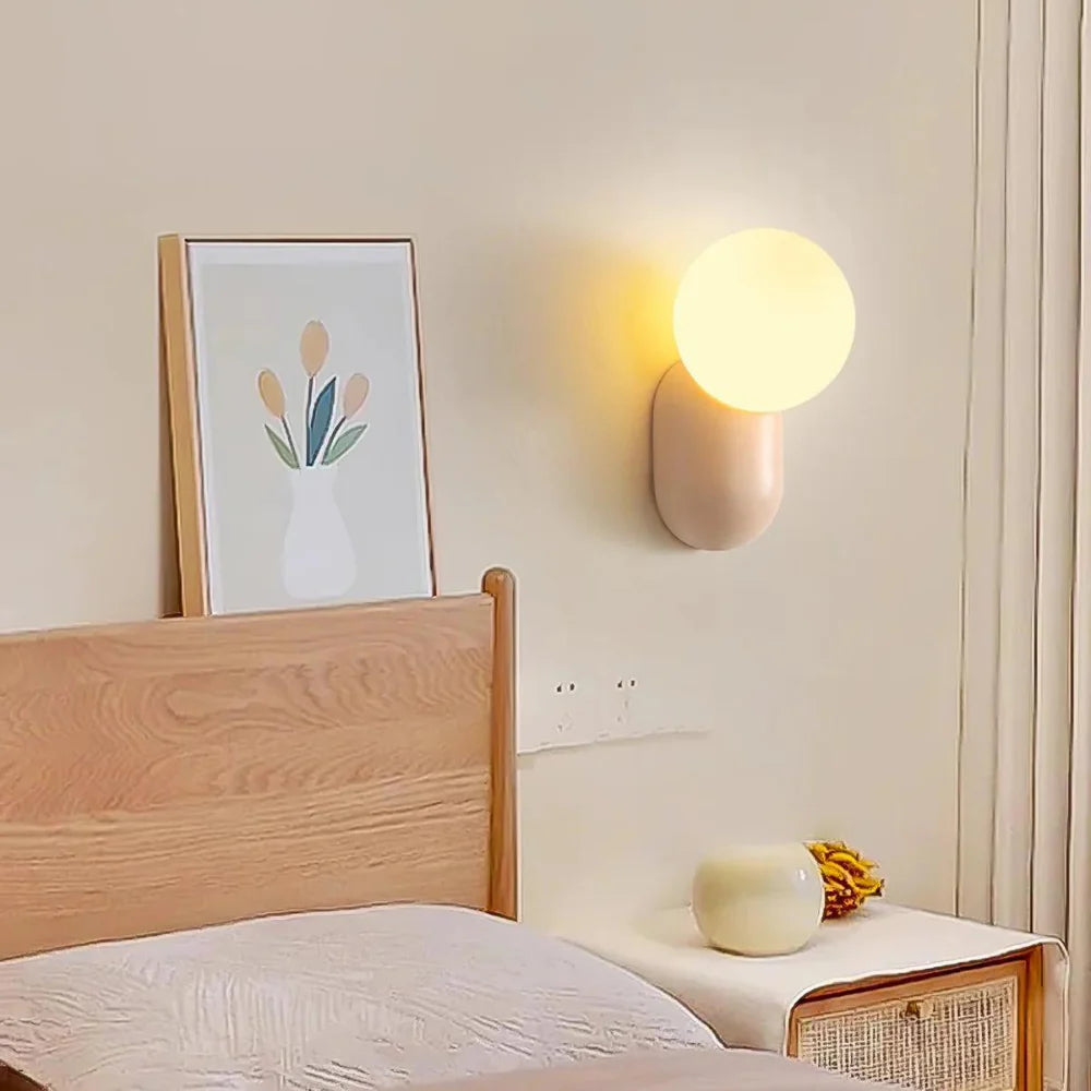 Luz de Pared de Orbe de Vidrio Nórdico Luma