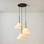 Load image into Gallery viewer, Conica 3-Light Cone Chandelier - Sculptural Glass Pendant Lighting Modern Style
