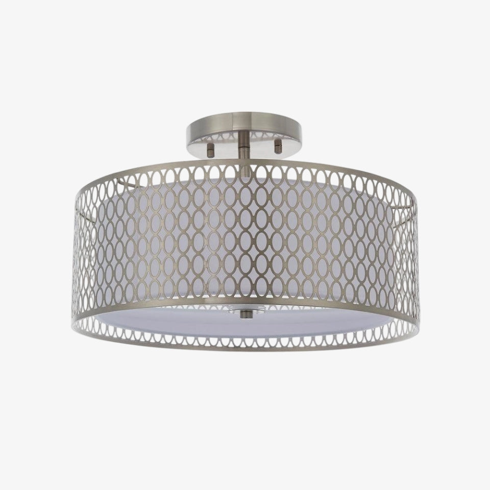 Liorin Geometrische Mesh 3-flammige Deckenleuchte – Metallgewebe-Lampe für Wohnzimmer oder Flur