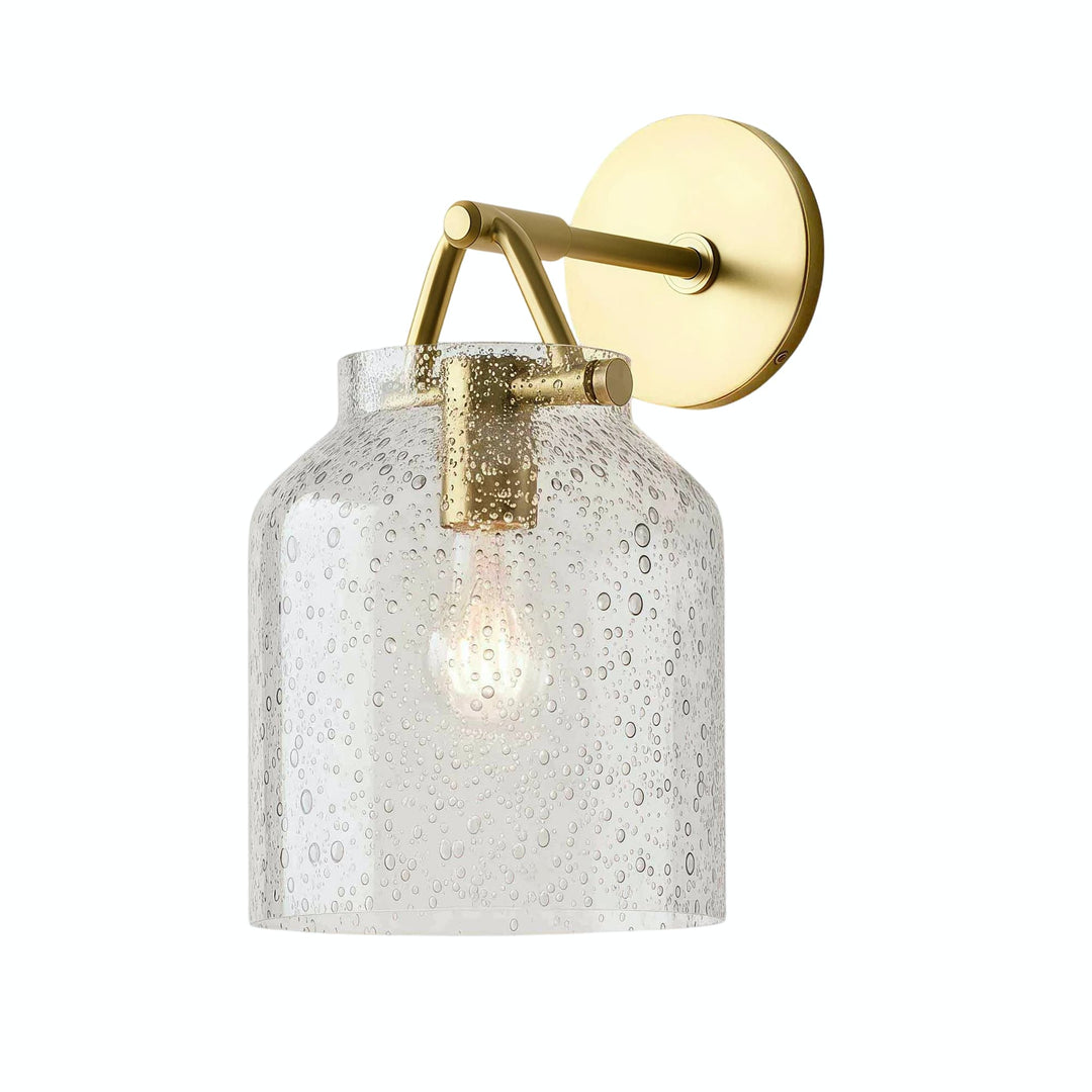 Applique Murale Minimaliste en Métal et Verre Hanton – Salle de Bain et Coiffeuse Moderne