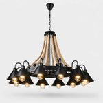 Cargar imagen en el visor de la Galería, Rustic farmhouse rope chandelier