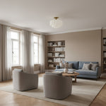 Load image into Gallery viewer, Vexrona Tiered Glass Shade Flush Mount – Contemporary Lighting for Bedrooms and Hallways