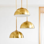 Load image into Gallery viewer, Parvion Modern Adjustable 3-Head Sculptural Metal Pendant Light
