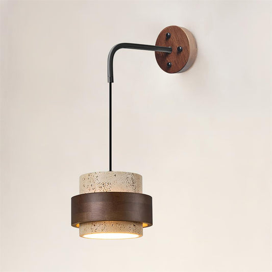 Lámpara de pared Cole de travertino