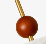 Load image into Gallery viewer, Lunavera Vintage Capiz Shell Ceiling Light with Wooden Accent for Bedroom Dining Room