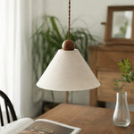 Cargar imagen en el visor de la Galería, Natural paper pendant lamp over a dining table