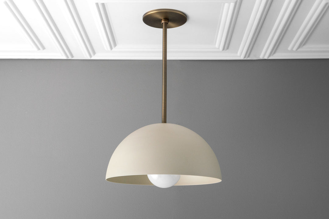 Metio Dome Pendant – Modern Metal Dome Lamp for Living Room & Bedroom