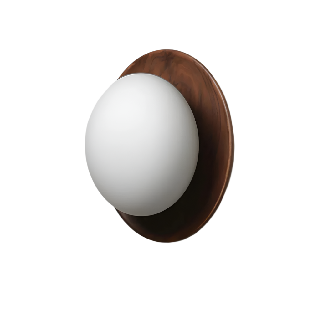 Lampada da parete LED minimalista in legno naturale nordico