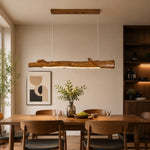 Carica l'immagine nella visualizzazione Galleria, Wood Color Resin Linear Branch Pendant Light