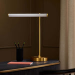 Load image into Gallery viewer, Voro Modern LED USB Table Lamp - Sleek Metal Desk &amp; Bedside Lighting
