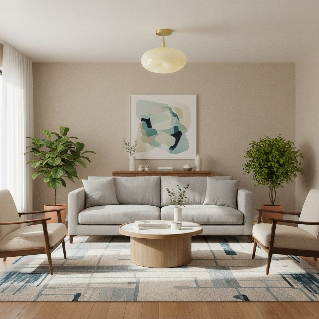 Orra Deckenlampe – Skulpturales Kugeldesign Modern Minimalistisch Vielseitig für Wohnzimmer