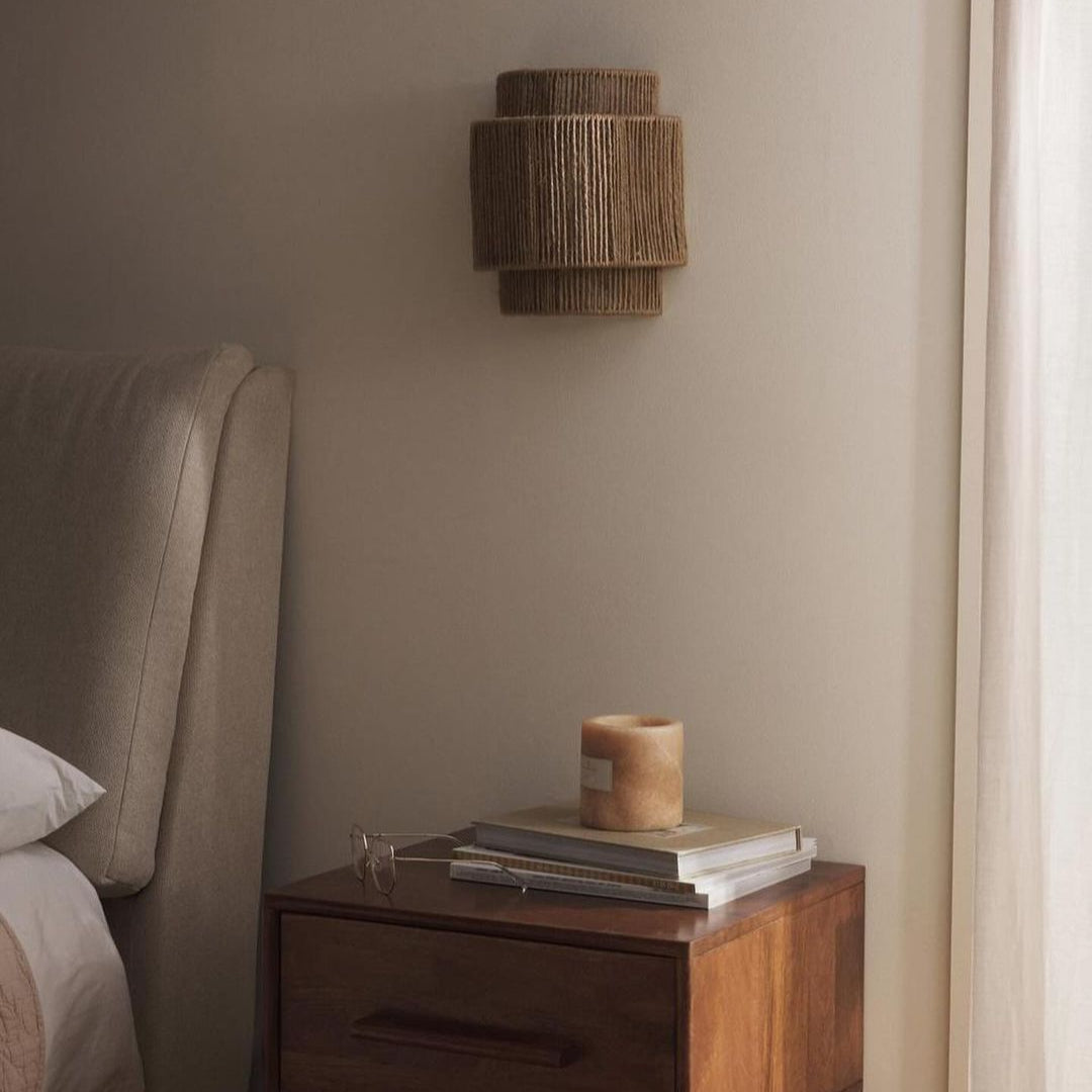Luz de Pared LED Bohemia Vintage Tejida a Mano