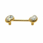 Afbeelding laden in galerijweergave, French Vintage Cashew Shell Brass Cabinet Knobs and Pulls - image 6