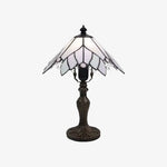 Cargar imagen en el visor de la Galería, Vintage Tiffany stained glass table lamp