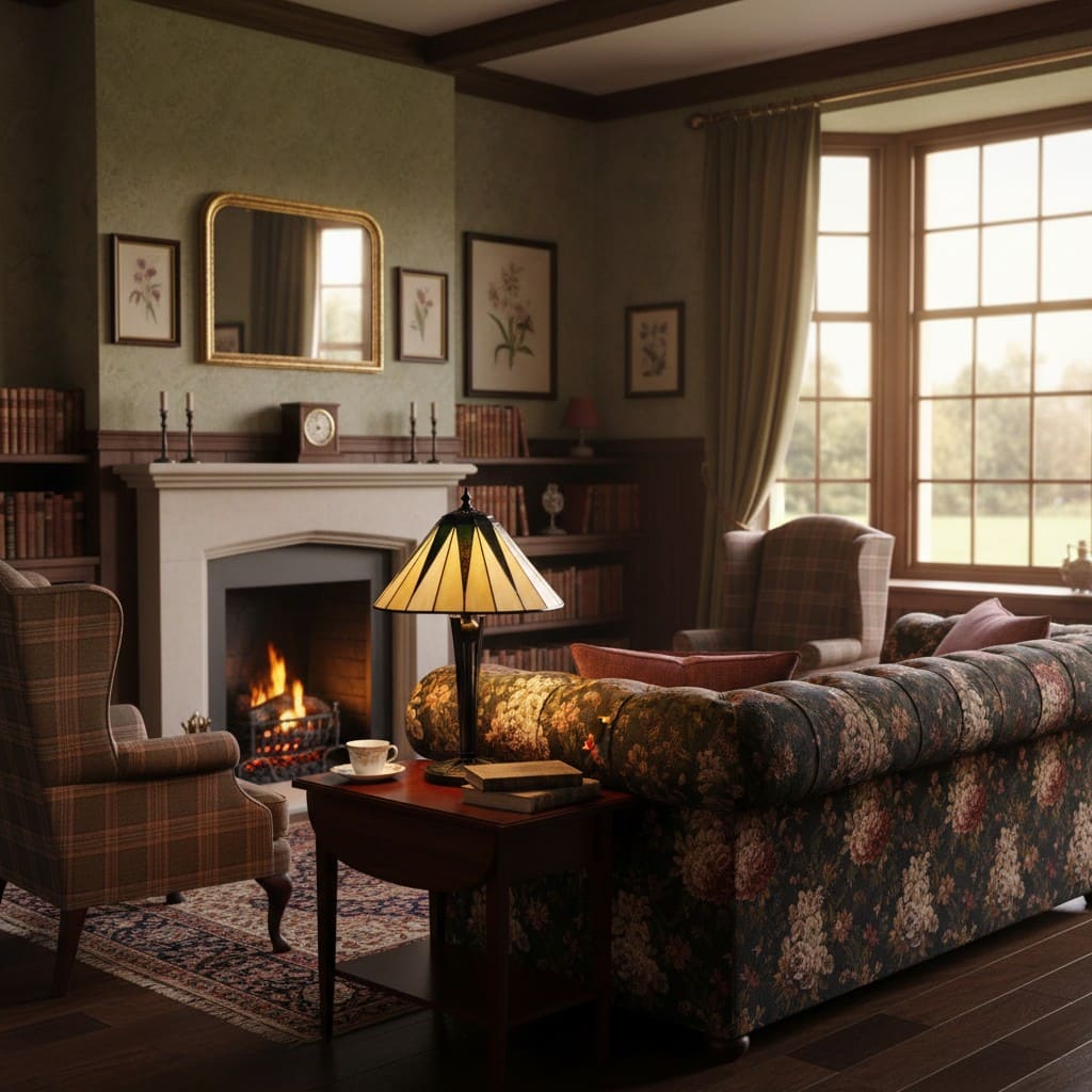 TF Dark Star Tiffany-stijl geometrische kap tafellamp voor slaapkamer en sfeerverlichting